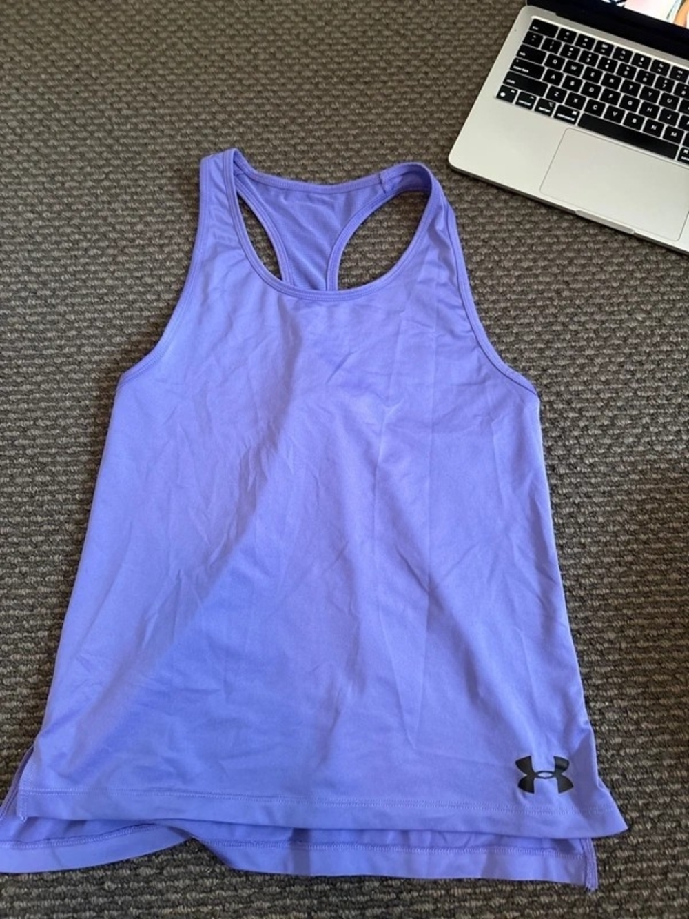 Under Armour Lavender Racerback Athletic Tank Top